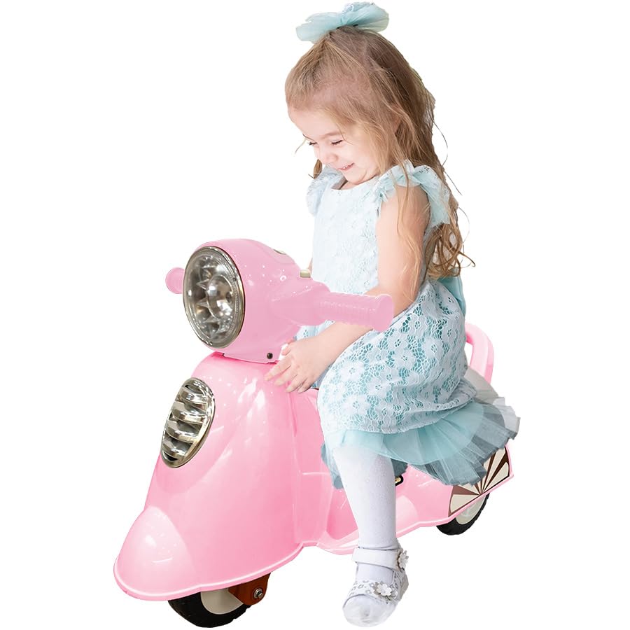 Riding Toy Retro Scooter Bike Ride Toy Push Car Indoor Toy (605) Pink