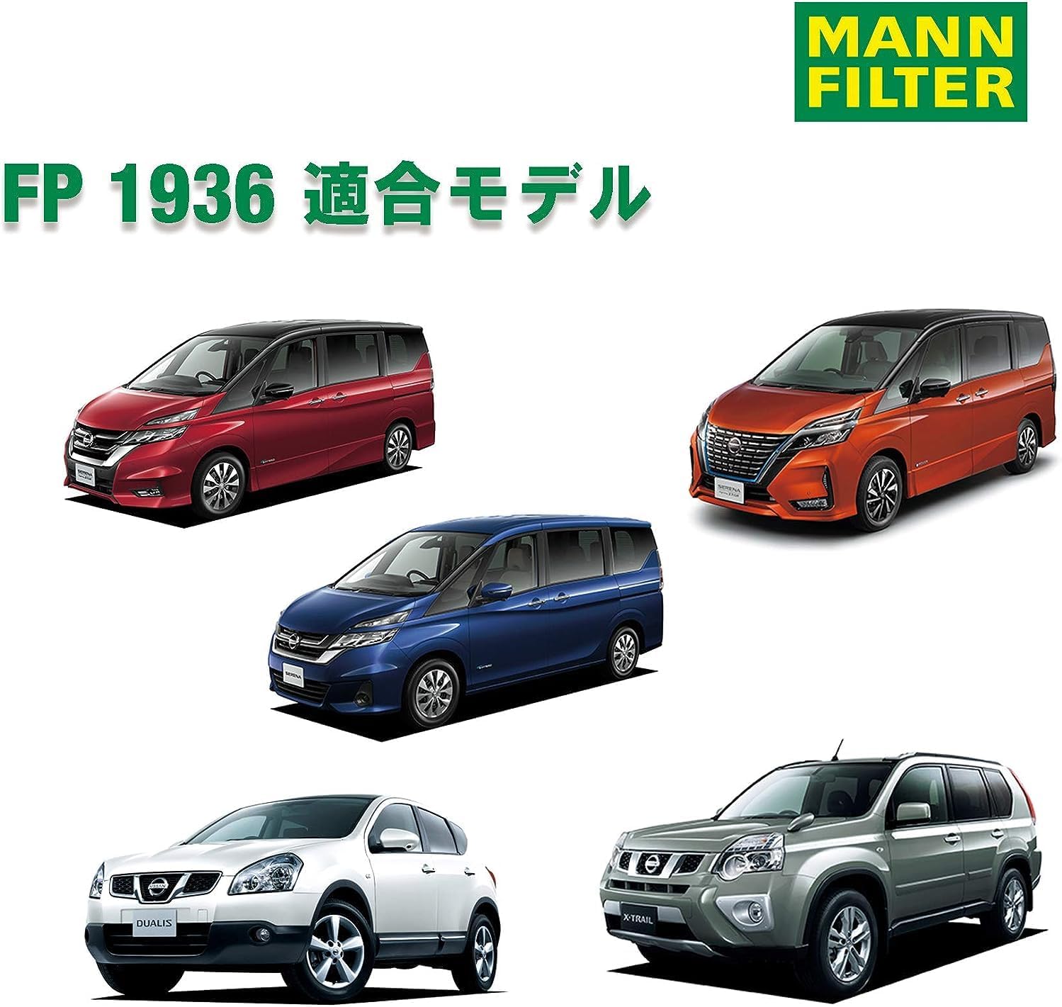 Воздушный фильтр салона MANN FILTER FP1936 Fresh Plus для Nissan, Suzuki и отечественных автомобилей, фото 3