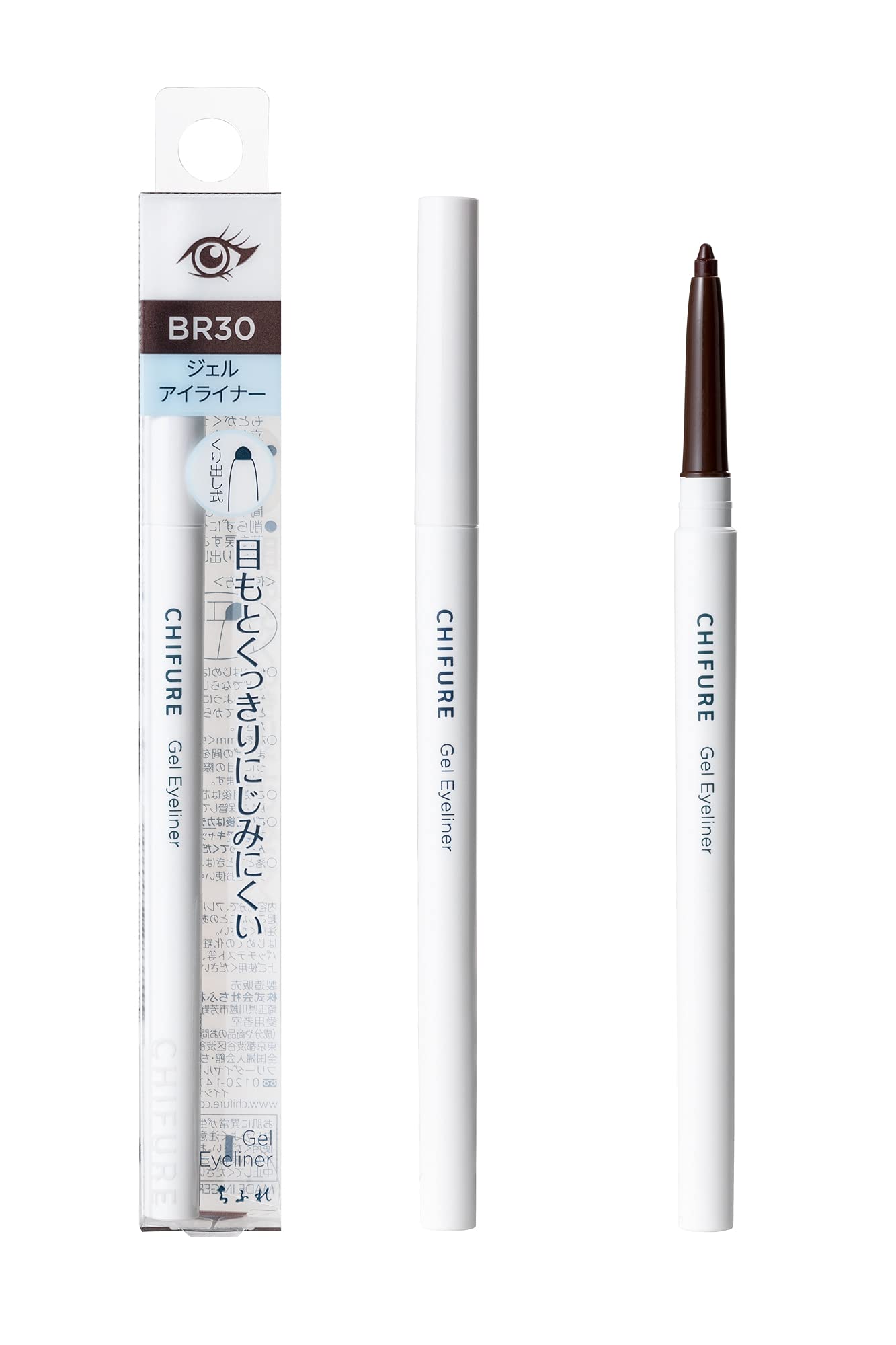Chifure Gel Eyeliner Refill Type Dark Brown 0.35g (x 1) BR30 Dark Brown Unscented