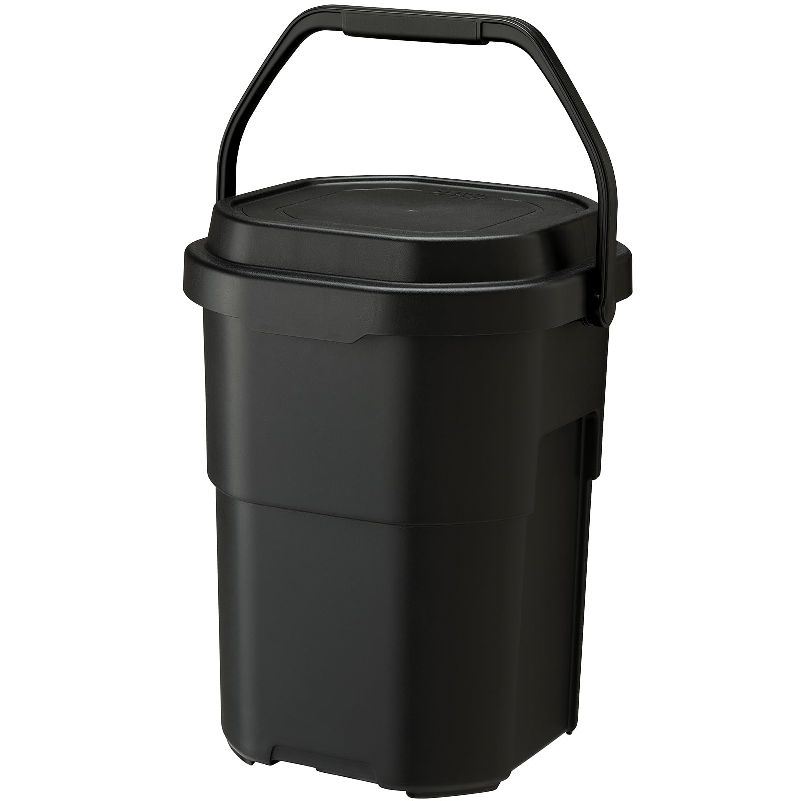 RISU Bucket with Lid, Trunk Cargo, Bucket Cargo, 22, Black, Made in Japan, Storage, Inner Container Included, Outdoor, Car Washing Goods, Gardening Supplies bucket cargo Black 22 l