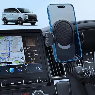 CARTIST 三菱 デリカ d5 スマホホルダー DELICA CV1W/CV2W/CV4W/CV5W型 【11インチナビは非対応】 | 2019年-現行,ABS,傷防止,360度回転,ワンタッチ,雑音なし,片手操作,安定性良い,ほとんどのスマホ対応,スマホスタンド,落下防止,縦横向き可,パーツ,アクセサリー 内装,取付簡単