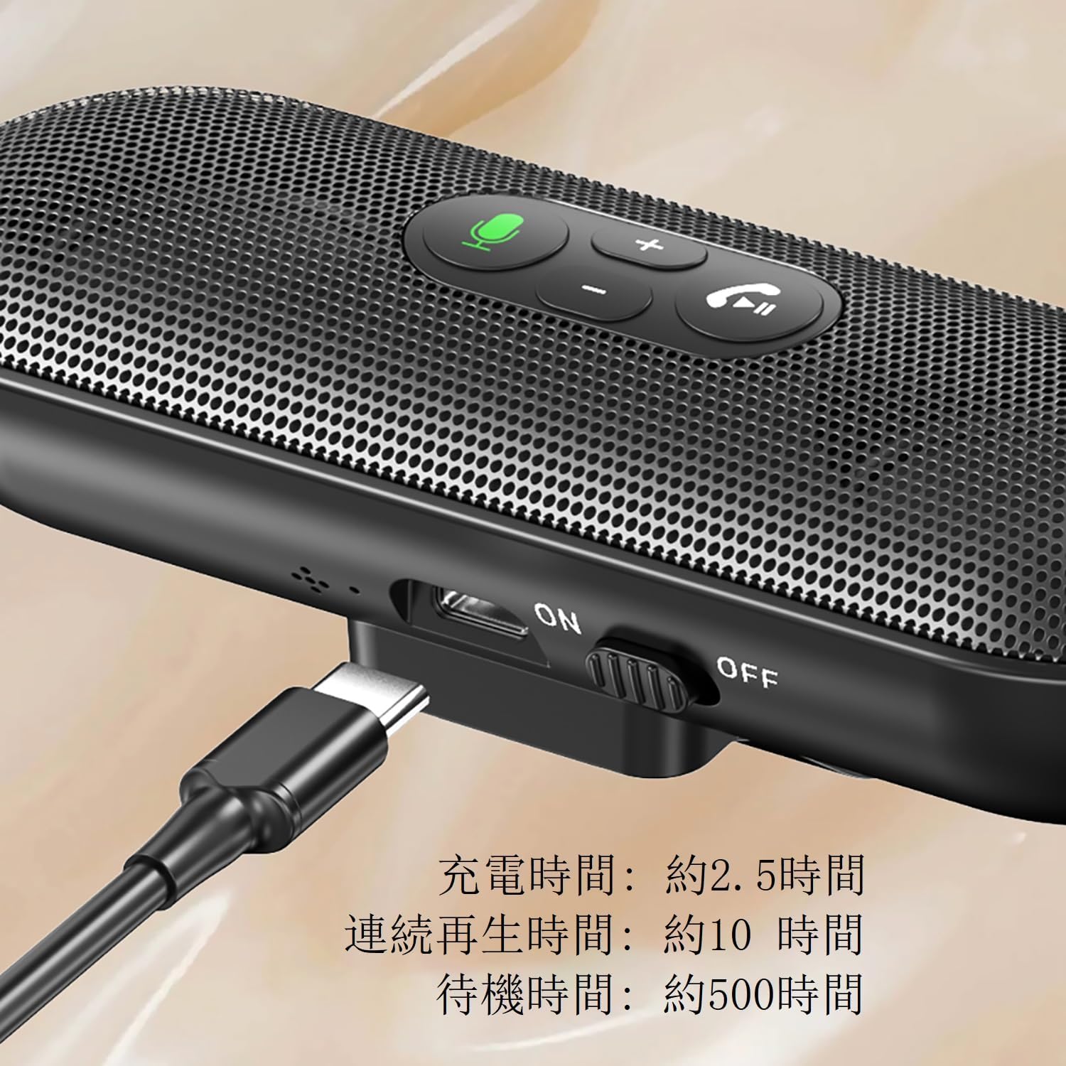 автомобильный динамик eppfun Bluetooth 5.4 Встроенный микрофон Беспроводная громкая связь / GPS-навигация / Поддержка линейных вызовов, фото 6