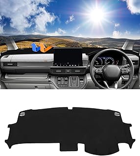 Cartist ホンダ 新型ステップワゴン RP6 RP7 RP8 ダッシュボードカバー STEPWGN AIR SPADA 車内 保護マット 映り込み防止 反射しない 日焼け防止 耐熱性 耐久性 視界がクリア 内装パーツ 1pcsセット (ブラック【スエード素材】)