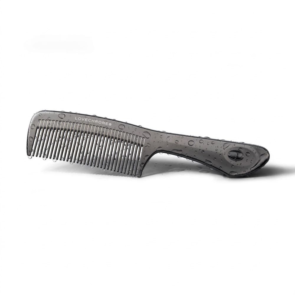 LOVECHROME (R) Inbus Tsuki Premium Black (Official Shop) / Love Chrome, For Wet Hair, Inbus Comb, Hair Beautifying and Silky Black Single item