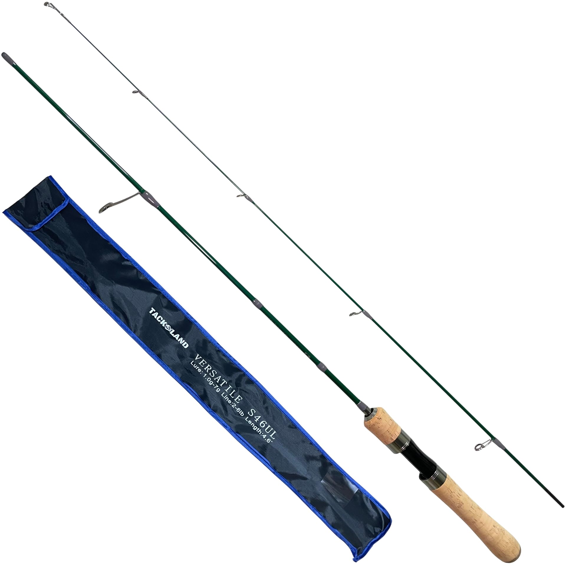 【TACKLAND】 High-Cost Performance Playful Rod VERSATILE Choose Between Spinning or Bait Ideal for Trout, Mackerel, and Light Game S46UL/Spinning