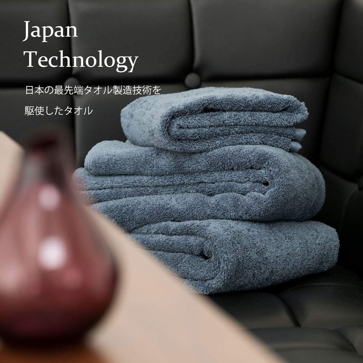 Банные полотенца Japan Technology Towel Lab Volume Rich #003, Набор из 2-х, Пушистые, гостиничного качества, Быстро впитываются, 100% хлопок, прочные, Доступны в 10 цветах, фото 2