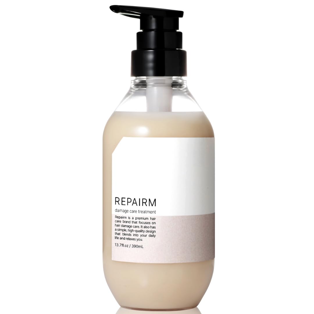 REPAIRM Shampoo and Treatment Set, Damage Repair, 15 Types of Proteins, Broad Care, Combines Color Retention, LDK the Beauty A Rating*² (Apple Pair) Treatment Bottle Apple Pair Treatment Bottle