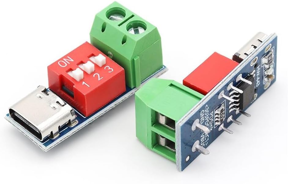 USB-C PD триггерная плата PD QC триггерный модуль QC PD Тест быстрой зарядки Bo Напряжение 5 ~ 20 В Модуль регулировки усиления питания (3 шт.), фото 5