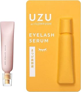 UZU BY FLOWFUSHI (ウズバイフローフシ) UZU まつげ美容液 (まつげ・目もと美容液) 指で塗るだけ 眉毛にも ノンパラベン アルコールフリー 合成着色料フリー 低刺激性
