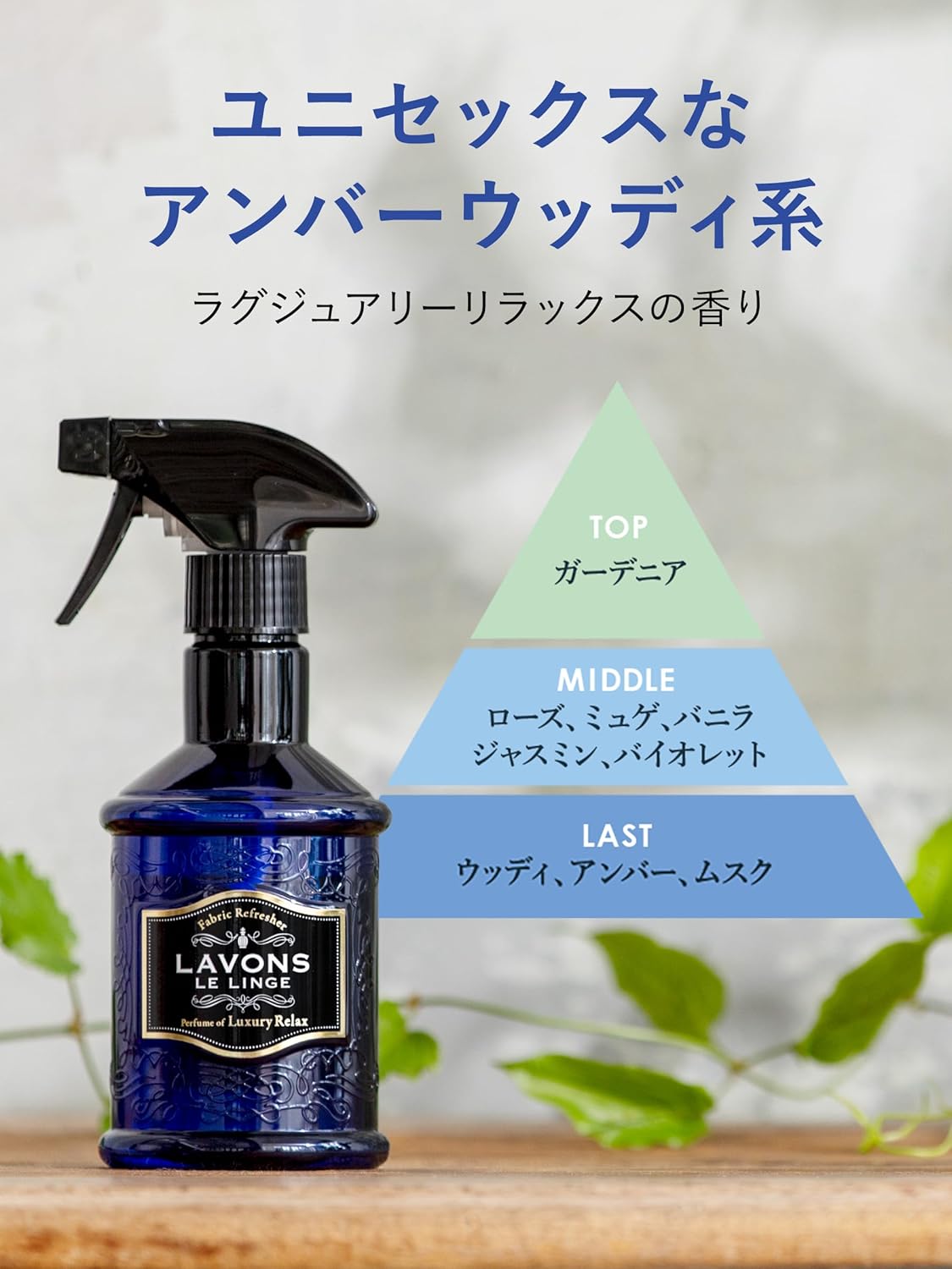 Lavons Fabric Mist Luxury Relax [Янтарно-древесный] 2 упаковки по 21,6 жидких унции (640 мл) (*2) Набор из 2-х флаконов Luxury Relax, фото 5
