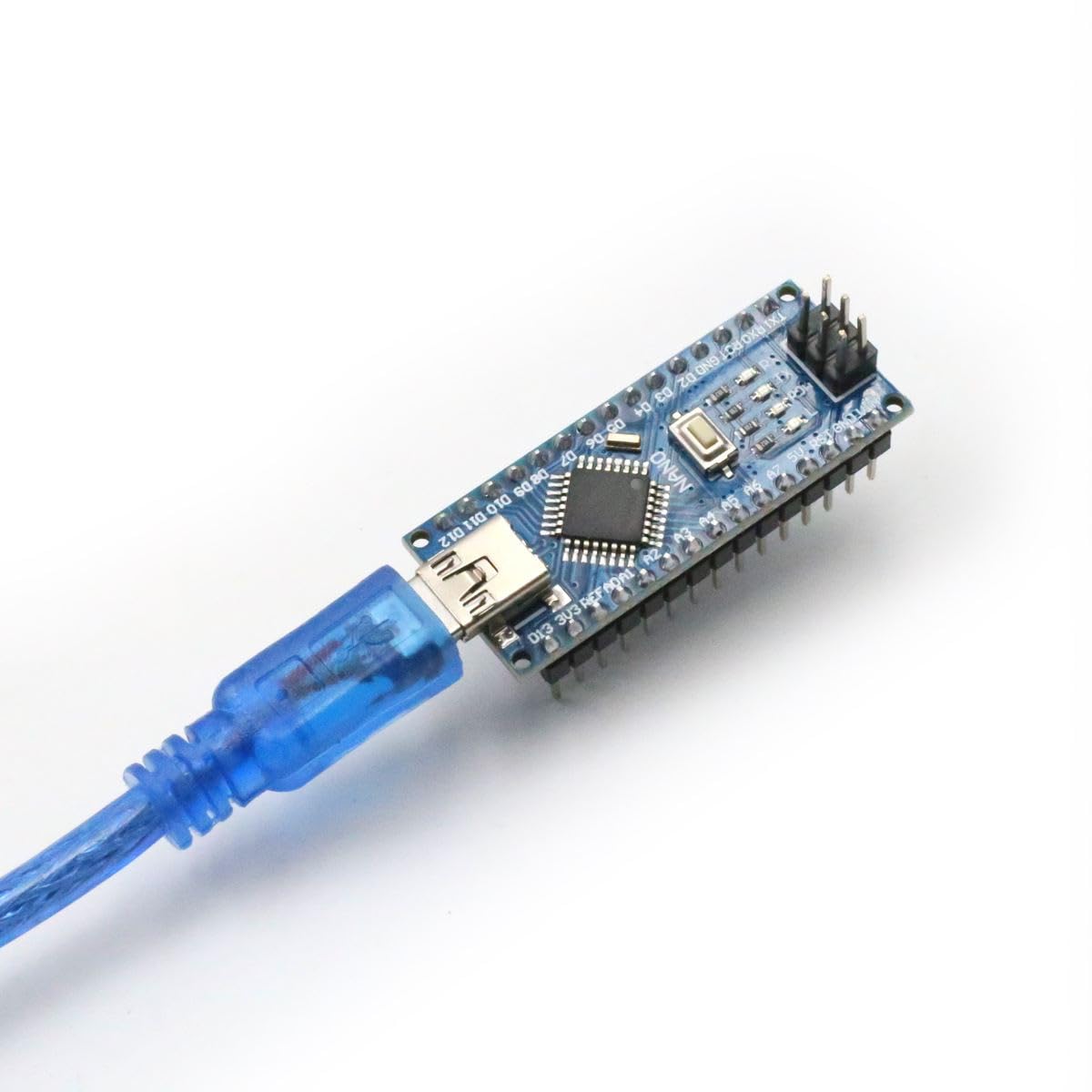 Nano Development Board V3.0 с высокопроизводительным микроконтроллером, совместимым с CH340 ATmega328P Arduino + с USB-кабелем, фото 5