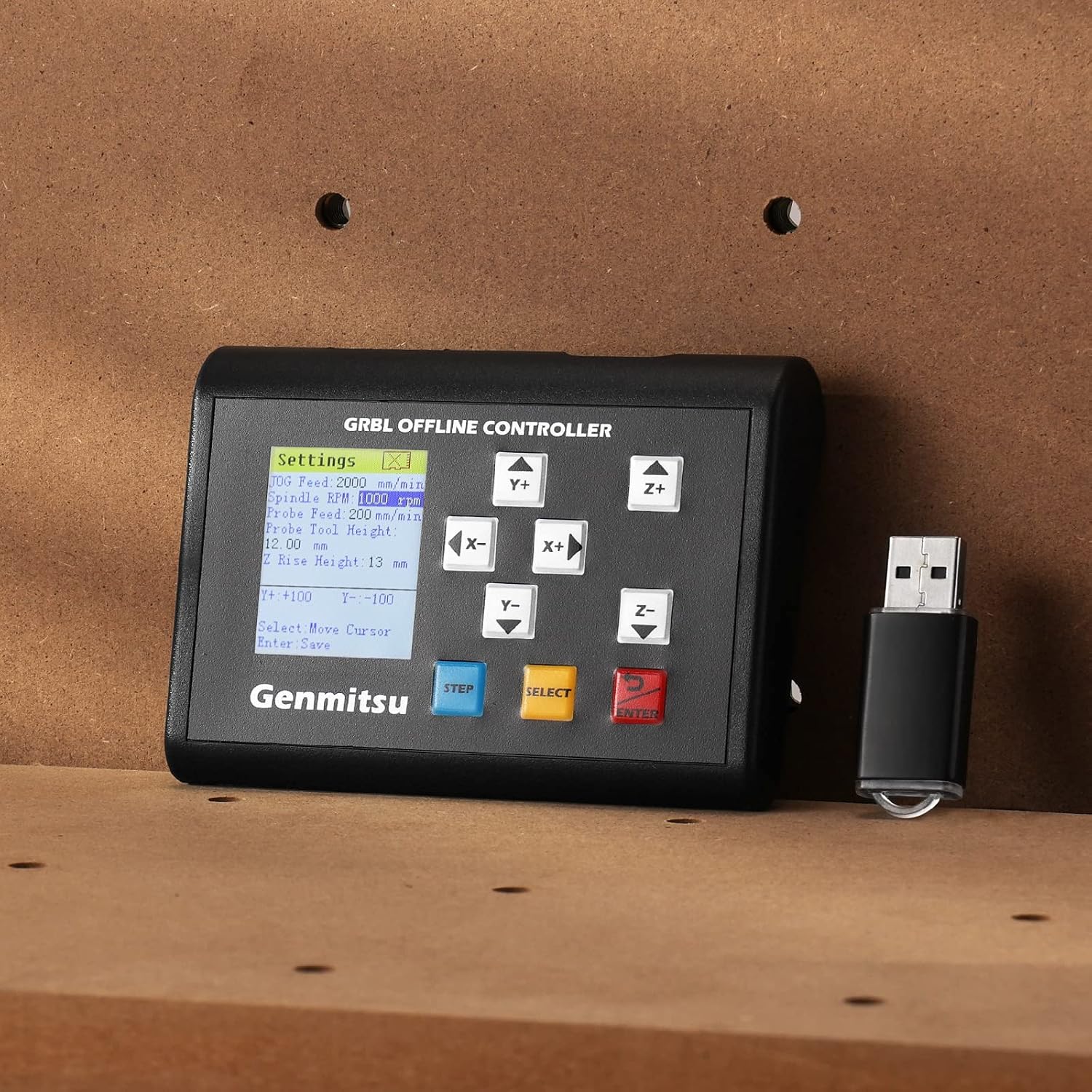 Автономный контроллер Genmitsu, фрезерный станок с ЧПУ 3018-PROVer V2, 3020-PRO MAX V2, модуль автономного управления 3020-PRO Ultra, фото 6