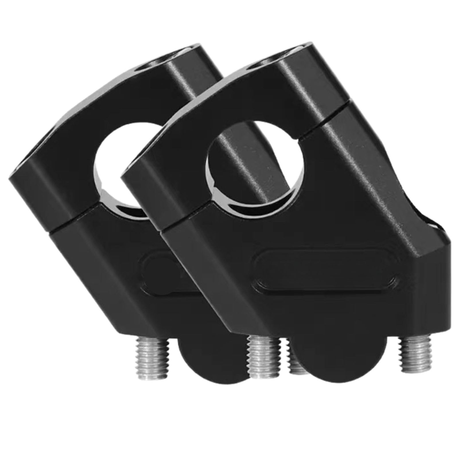 Yuacto Motorcycle Handlebar Riser Handle Post Motorcycle Handlebar 22mm Silver (Black)