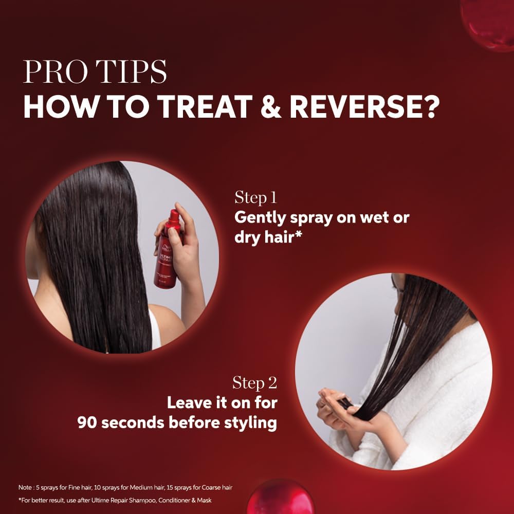 【Официальный дилер】Ultime Repair Miracle Hair Treatment 95 мл Спрей для волос Wella WELLA Несмываемое средство для восстановления поврежденных волос, фото 8