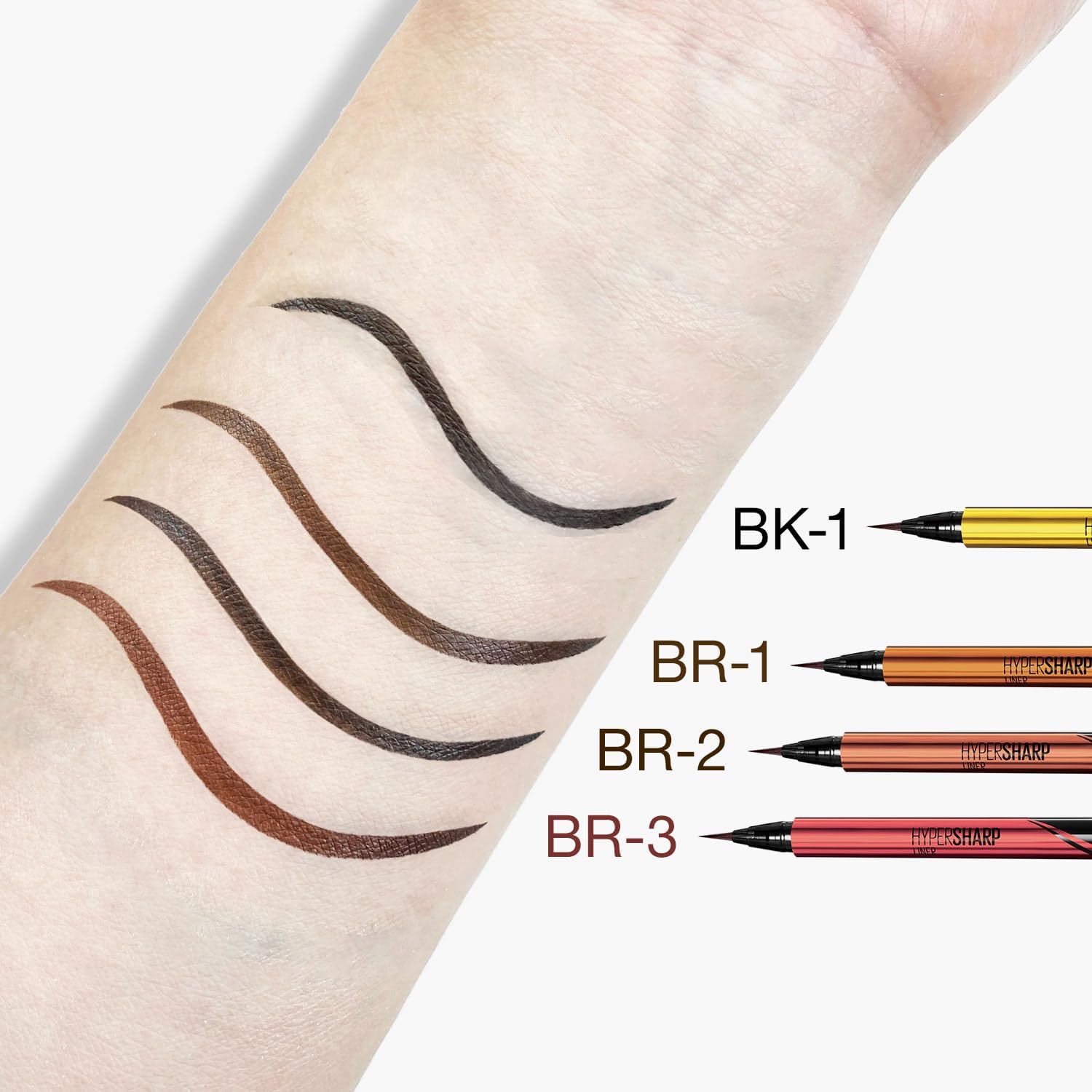 MAYBELLINE MAYBELLINE Hyper Sharp Liner R BK-1 Жидкая подводка для глаз черного цвета, водостойкая ультратонкая кисточка для впитывания при встряхивании 0,01 мм, фото 7