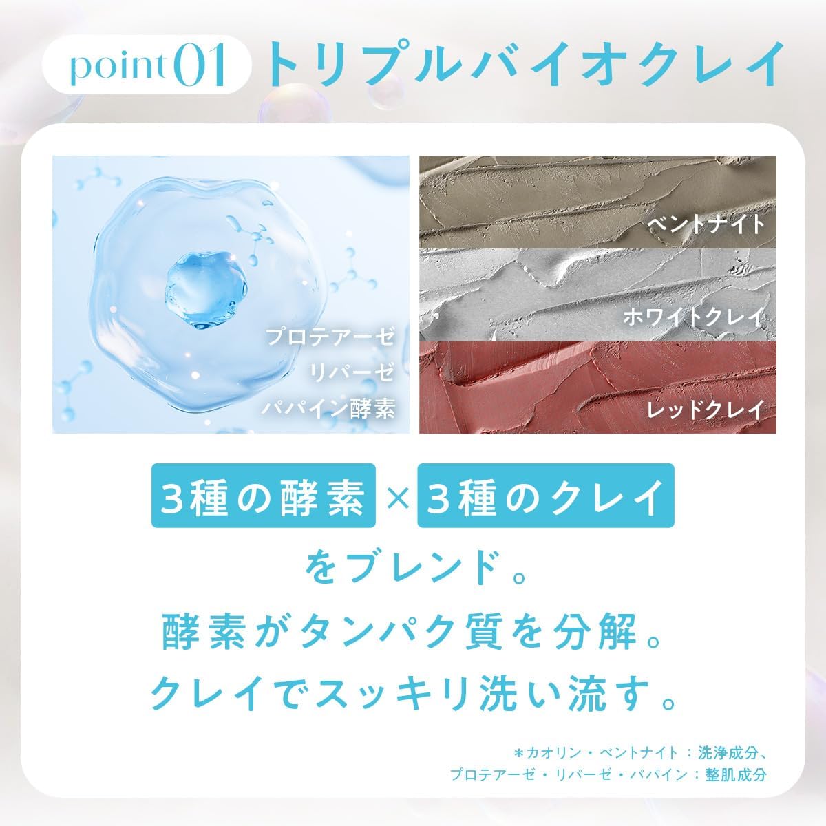 [Официальный сайт Fururi] Пенка для умывания Skin Tune Wash 100 г fleuri 1 шт. пенка для умывания с энзимами и глиной для умывания Уход за кожей лица Уход за порами Угри квадратные пробки Акне Увлажняющий уход за кожей без добавок, фото 6
