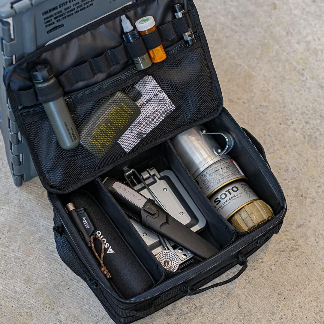 Сумка для инструментов WHATNOT SC-01-BK Soft Container, черная, Ширина 12,2 дюйма (310 мм) х глубина 8,3 дюйма (210 мм) х высота 5,1 дюйма (130 мм) Черный, один предмет, фото 6