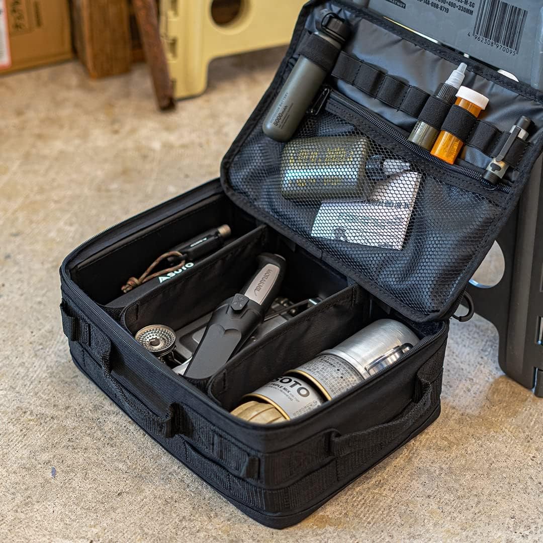 Сумка для инструментов WHATNOT SC-01-BK Soft Container, черная, Ширина 12,2 дюйма (310 мм) х глубина 8,3 дюйма (210 мм) х высота 5,1 дюйма (130 мм) Черный, один предмет, фото 7