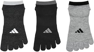 adidas(アディダス) ソックススポーツソックス スクール SCHOOL 5本指 スニーカー丈ソックス 靴下 SOCKS 福助 フクスケ fukuske ヨガ スポーツ ランニング 3足組メンズ
