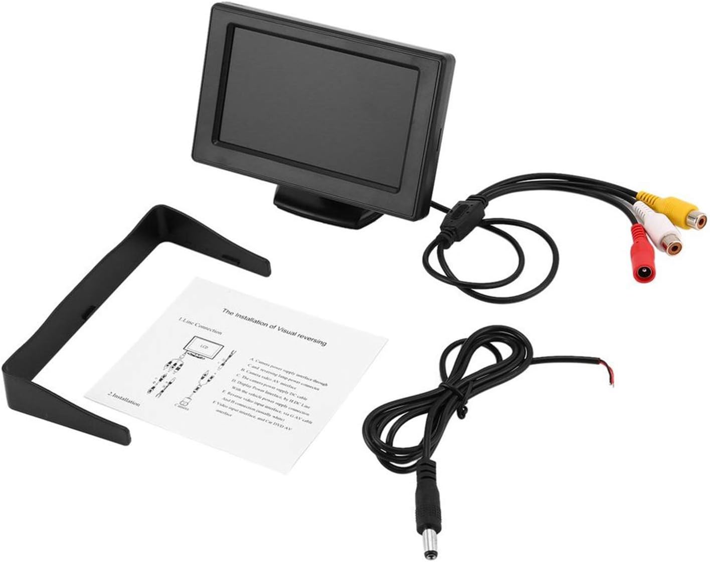 Дополнительный 4,3-дюймовый ЖК-монитор в системе dash monitor 2. система ввода изображения с парковочным монитором заднего хода 12 В/ 24 В универсальное руководство пользователя на японском языке, фото 4