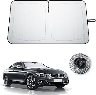 BIBIBO 2026年新改良 BMW 3シリーズ G20 専用 サンシェード BMW 4シリーズ G22 フロント車用サンシェード フロントガラス用 日よけ 日焼けシート パラソル 車種専用設計 簡単着脱 折り畳み式サンシェード 収納袋付き BMW アクセサリー パーツ