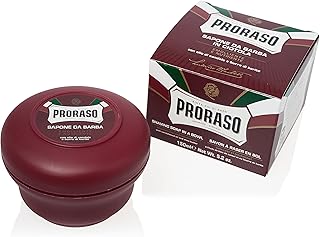 PRORASO(ポロラーソ) シェービングソープ ノーリッシュ 髭剃り メンズ シェービングフォーム 敏感肌 サンダルウッド イタリア製 150ml 150ミリリットル (x 1)